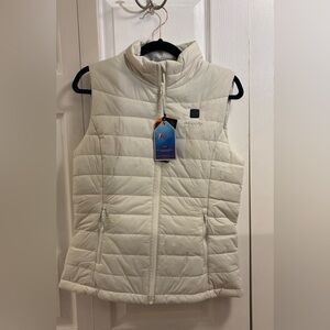 ORORO Women’s Classic Heated Vest | White, S, BRAND NEW W/ TAGS & packaging
